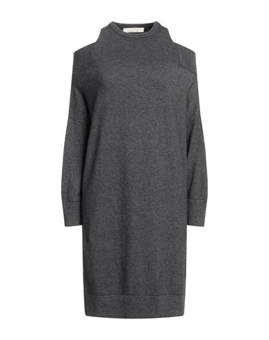 Liviana Conti Woman Mini Dress Steel Grey Size 8 Cashmere, Polyamide