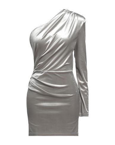 Imperial Woman Mini Dress Light Grey Size S Polyester, Elastane