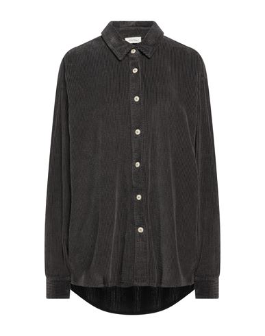 American Vintage Woman Shirt Lead Size M/l Cotton In Grey