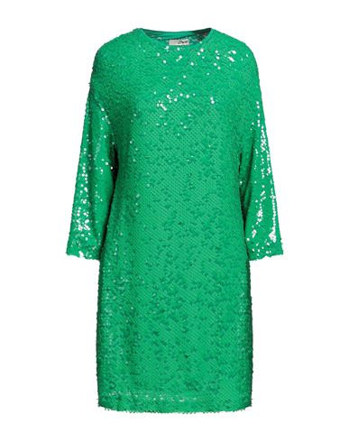 Modern Mo. De. Rn Woman Mini Dress Green Size 2 Polyester, Polyamide, Elastane