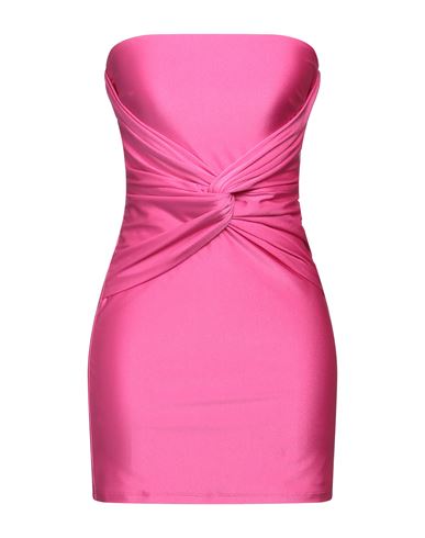 House Of Amen Woman Mini Dress Fuchsia Size 4 Polyamide, Elastane In Pink