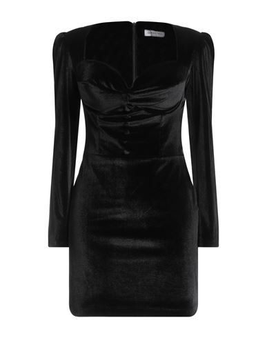 Odi Et Amo Woman Mini Dress Black Size 6 Polyester, Lycra