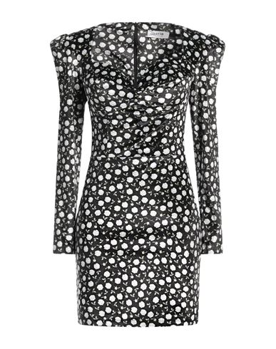 Odi Et Amo Woman Mini Dress Black Size 8 Polyester, Lycra