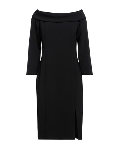 Botondi Milano Botondi Couture Woman Midi Dress Black Size 10 Polyester, Elastane