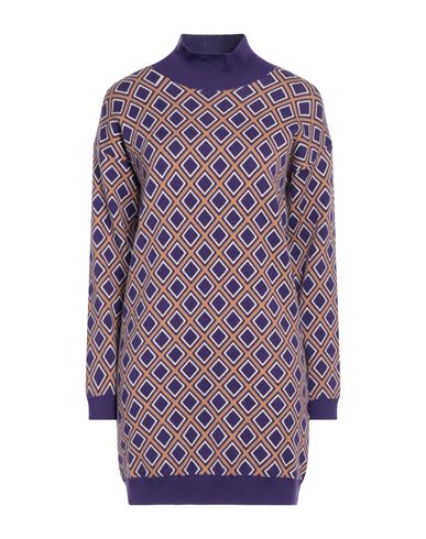Pour Moi Woman Mini Dress Purple Size M/l Viscose, Polyester, Polyamide