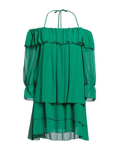 Vicolo Woman Short Dress Light Green Size M Polyester