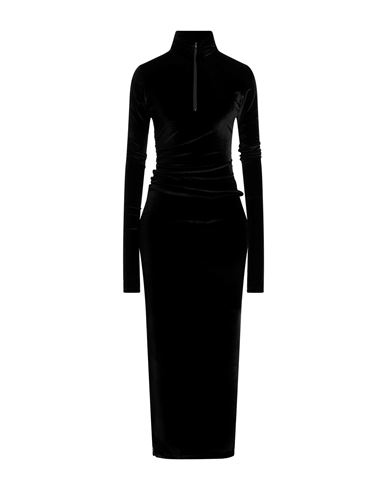 Weinsanto Woman Maxi Dress Black Size M Polyamide, Viscose, Polyurethane