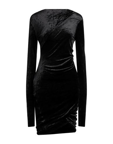 Rick Owens Lilies Woman Midi Dress Black Size 4 Viscose, Polyamide