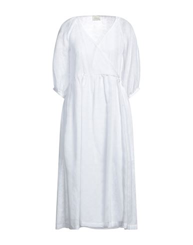 Bohelle Woman Midi Dress White Size 6 Cotton, Polyamide