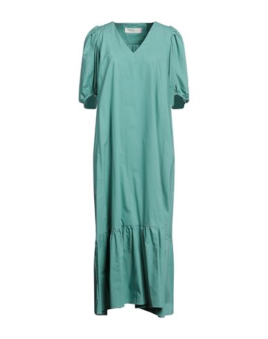 Katia Giannini Woman Long Dress Sage Green Size 10 Polyester