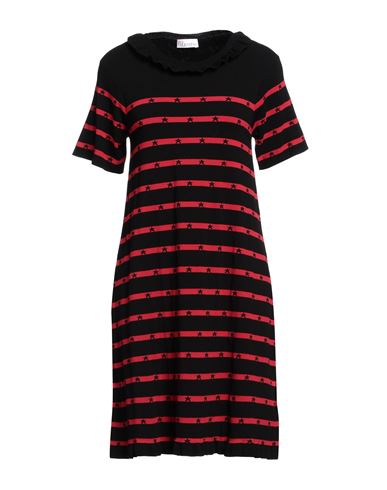 Shop Red Valentino Woman Mini Dress Black Size M Viscose, Polyester