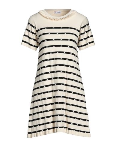 Shop Red Valentino Woman Mini Dress Ivory Size S Viscose, Polyester In White