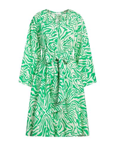 Robert Friedman Woman Mini Dress Green Size M Cotton