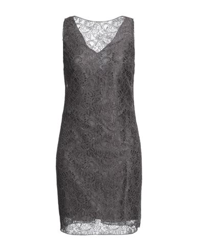 Carla G. Woman Mini Dress Lead Size 10 Polyamide, Viscose In Grey