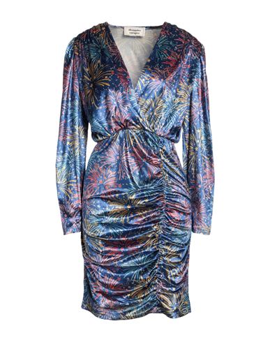 Alessandro Enriquez Woman Short Dress Blue Size 6 Polyester
