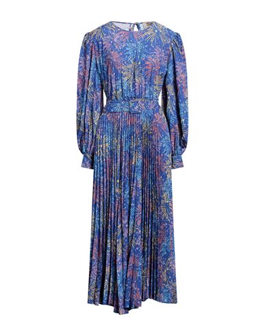 Alessandro Enriquez Woman Long Dress Bright Blue Size 6 Polyester