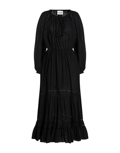 Isabel Marant Étoile Woman Maxi Dress Black Size 4 Cotton, Linen, Viscose