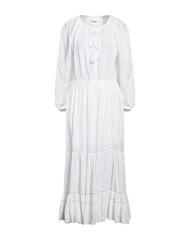 Isabel Marant Étoile Marant Étoile Woman Maxi Dress White Size 6 Cotton, Linen, Viscose