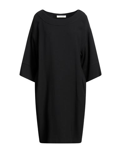 Liviana Conti Woman Midi Dress Black Size 8 Virgin Wool, Viscose