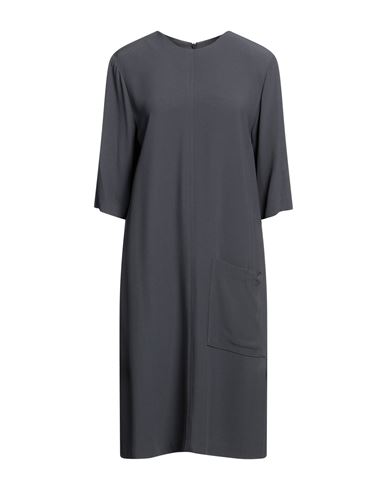 Liviana Conti Woman Midi Dress Steel Grey Size 12 Viscose, Acetate