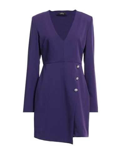 Actitude By Twinset Woman Mini Dress Purple Size Xs Polyester, Viscose, Elastane