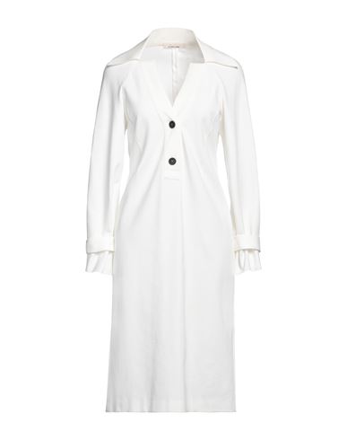 Liviana Conti Woman Midi Dress White Size 6 Viscose, Polyamide, Elastane