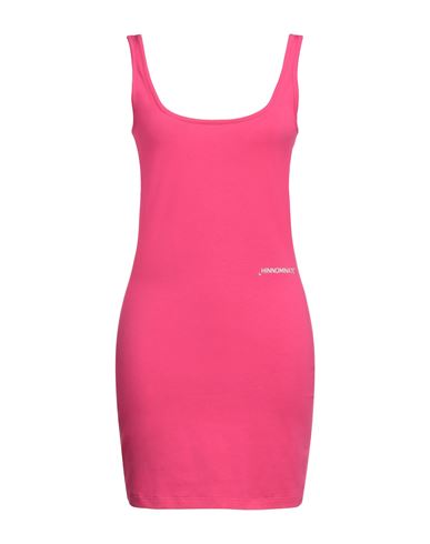 Hinnominate Woman Mini Dress Fuchsia Size M Cotton, Elastane In Pink