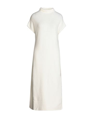 Liviana Conti Woman Midi Dress White Size 6 Acrylic, Polyester, Wool, Polyamide