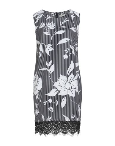 Fracomina Woman Mini Dress Black Size L Polyester, Elastane