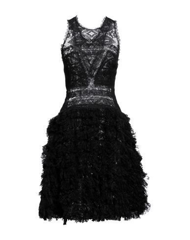 Ermanno Scervino Woman Midi Dress Black Size 8 Silk, Polyamide