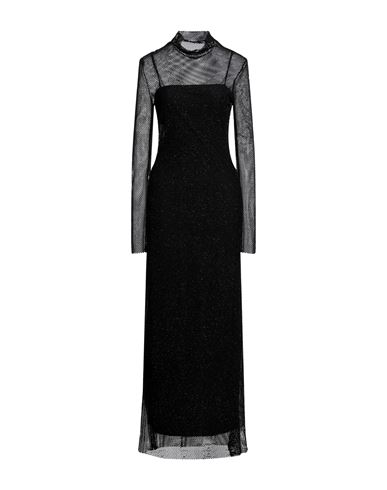 Philosophy Di Lorenzo Serafini Woman Midi Dress Black Size 6 Polyamide, Elastane