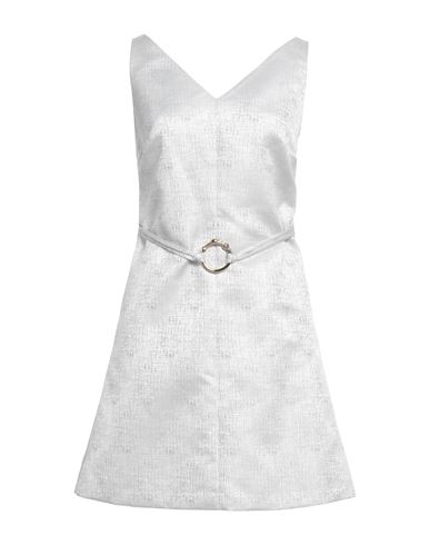 Trussardi Woman Mini Dress Light Grey Size 6 Polyester