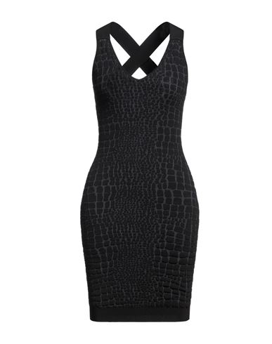 Boutique Moschino Woman Mini Dress Black Size 6 Viscose, Polyamide, Elastane