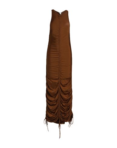 Materiel Matériel Woman Maxi Dress Brown Size 2 Viscose, Elastane