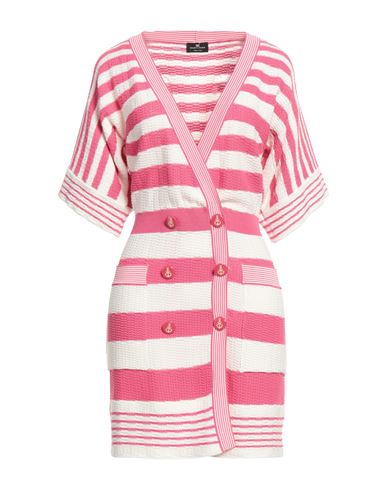 Elisabetta Franchi Woman Mini Dress Fuchsia Size 4 Cotton, Viscose In Pink