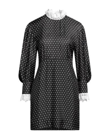 Sandro Woman Mini Dress Black Size 6 Viscose, Silk, Polyester