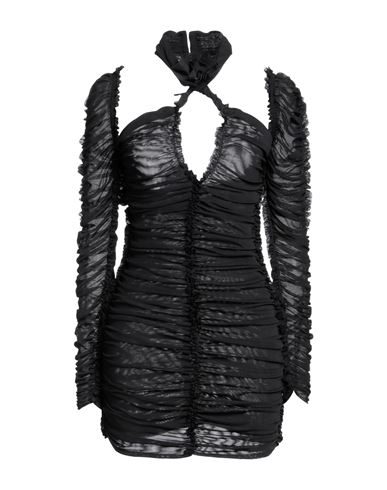 Shop Az Factory Woman Mini Dress Black Size 10 Polyester, Elastane