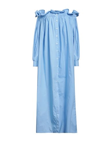 Az Factory Woman Midi Dress Light Blue Size 2 Cotton