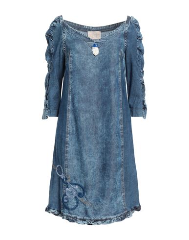 Elisa Cavaletti By Daniela Dallavalle Woman Short Dress Blue Size 14 Tencel