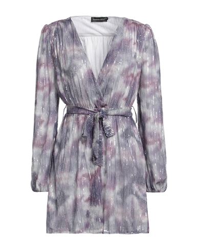 Vanessa Scott Woman Mini Dress Purple Size S Polyester, Elastane