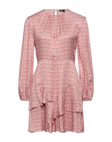 Maje Woman Short Dress Blush Size 8 Viscose In Pink