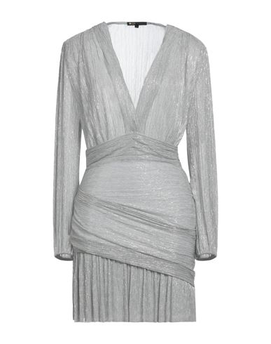 Maje Woman Short Dress Light Grey Size 8 Polyester