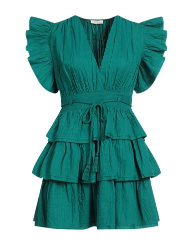 Ulla Johnson Woman Short Dress Emerald Green Size 6 Cotton