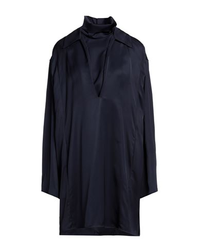 Jil Sander Woman Short Dress Midnight Blue Size 2 Viscose