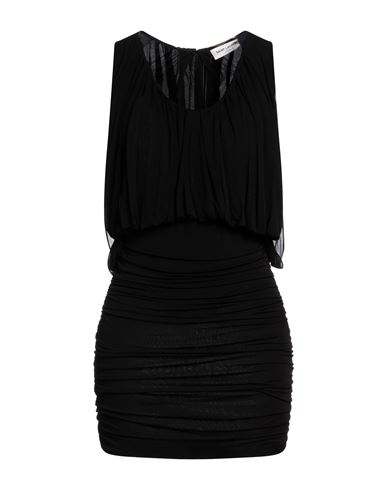 Saint Laurent Woman Mini Dress Black Size 6 Cupro