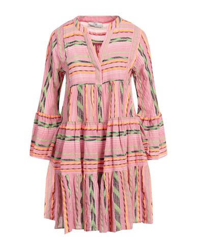 Shop Devotion Twins Woman Mini Dress Pastel Pink Size L Cotton, Polyester