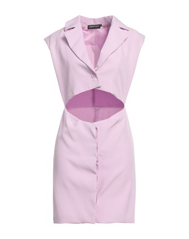 Vanessa Scott Woman Mini Dress Lilac Size M Polyester, Elastane In Purple
