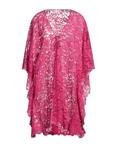 Dolce & Gabbana Woman Top Fuchsia Size 0 Cotton, Viscose, Polyamide, Silk In Pink