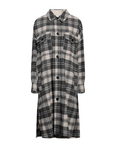 Marant Etoile Marant Étoile Woman Midi Dress Lead Size 0 Virgin Wool, Polyamide, Polyester In Grey
