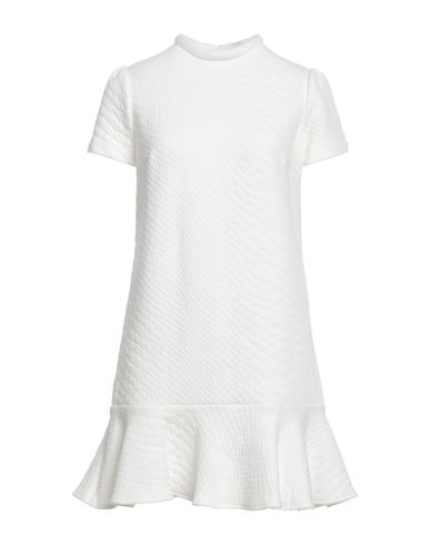 Elisabetta Franchi Woman Mini Dress White Size 12 Polyamide, Cotton